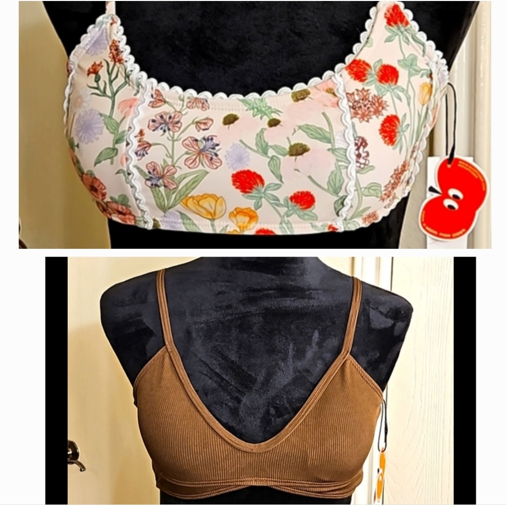 NWT Bundle of 2 Cider Bra/Bathing Suit Tops